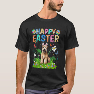 Camiseta Wheaten Terrier Dog Felz pascoa Ovo Caça Bunny Ea