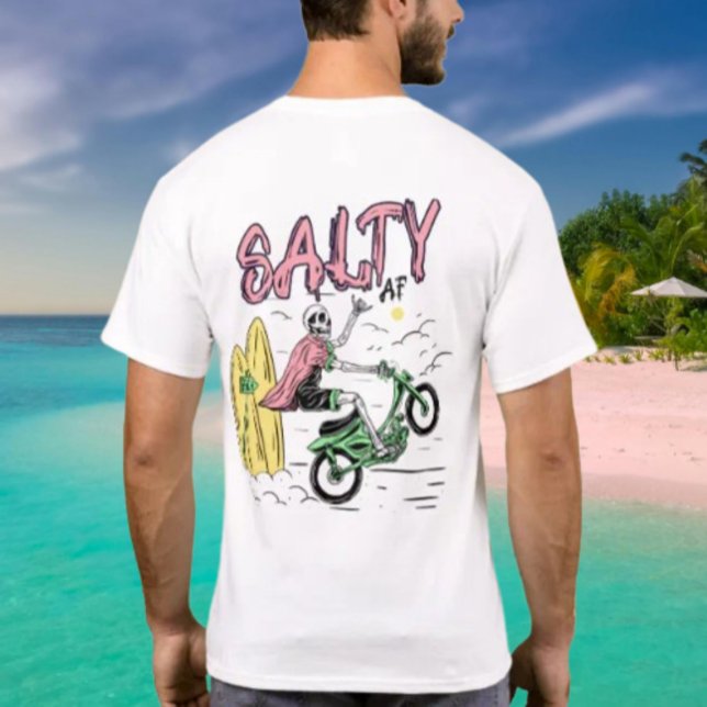 Camiseta Wheelie de Motocicleta pelo Salty AF (Criador carregado)