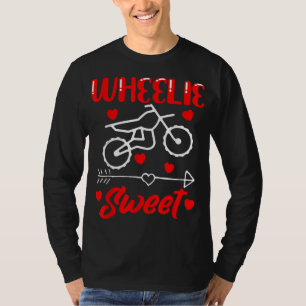 Camiseta Wheelie Sweet Funny Dia de os namorados Heart Dirt