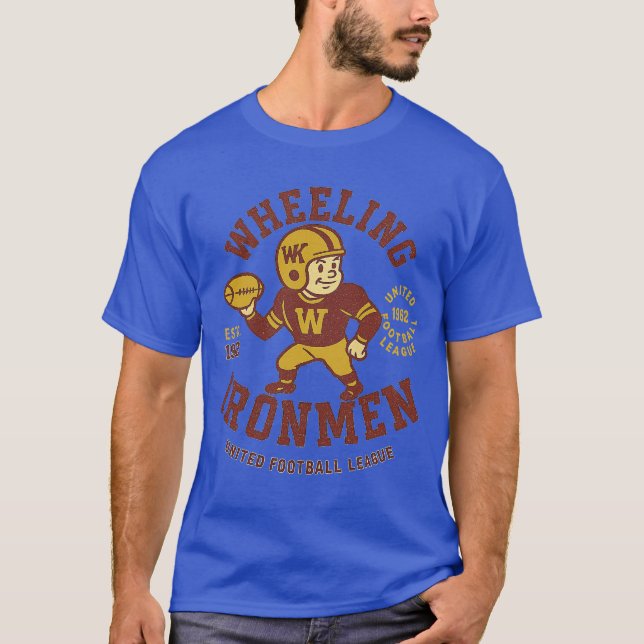 Camiseta Wheeling Ironmen Football - Estd. 1962 (Frente)
