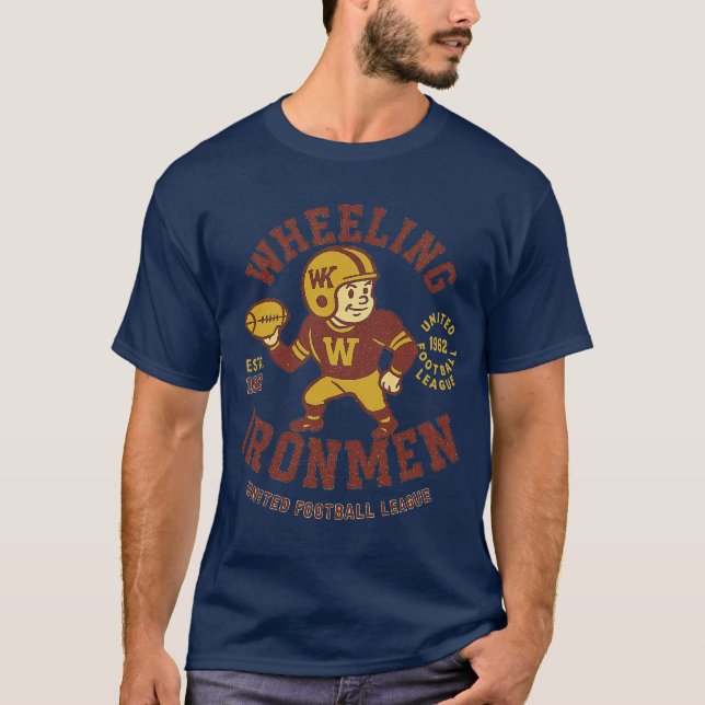 Camiseta Wheeling Ironmen Football - Estd. 1962 (Frente)