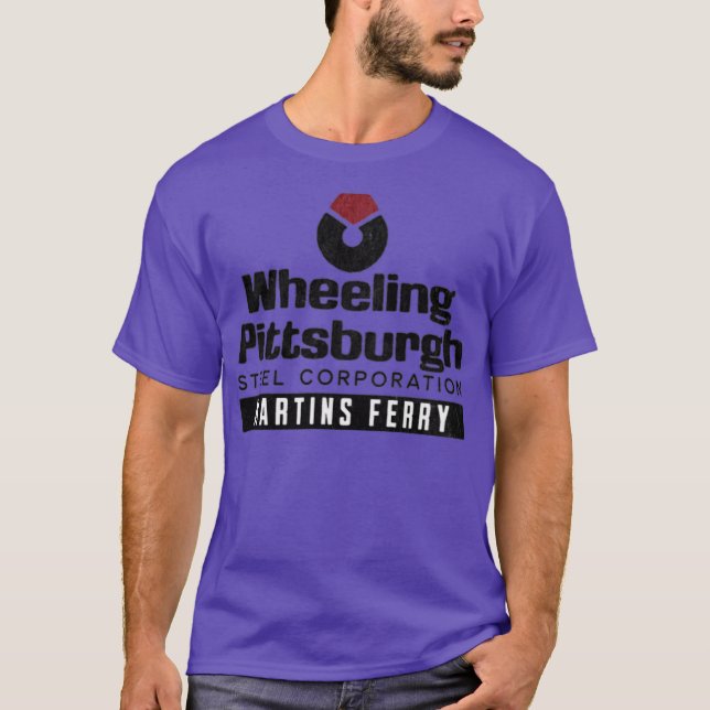 Camiseta Wheeling Pittsburgh Steel - Martins Ferry (Frente)