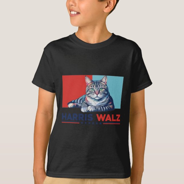 Camiseta Wheimer 2024 Engraçado Eleição para Gatos Kamala H (Frente)