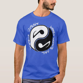 Camiseta When Words Fail Music Speaks Yin Yang Png 