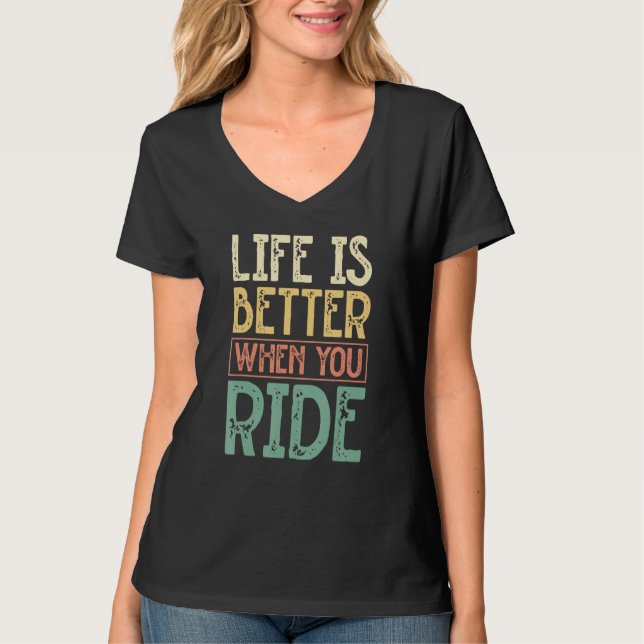 Camiseta When You Ride Motorcycle Biker (Frente)