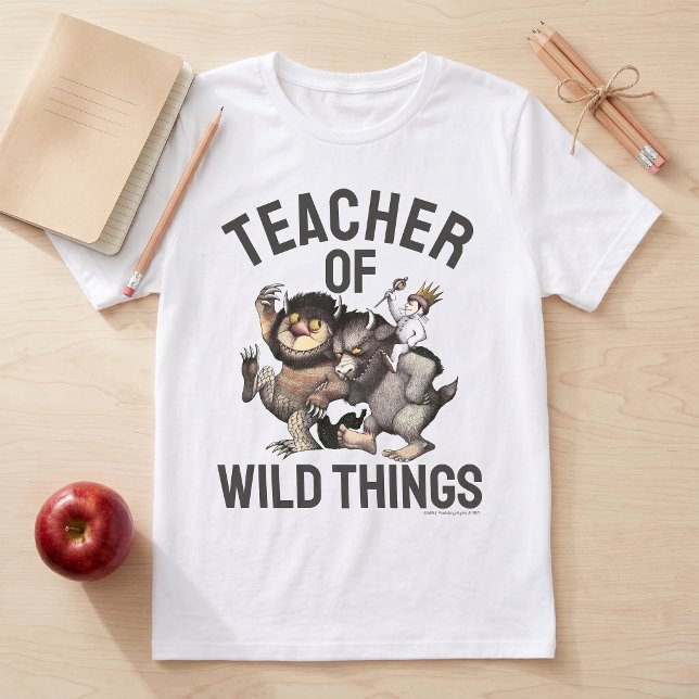Camiseta Where the Wild Things Are Teacher of Wild Things  (Criador carregado)