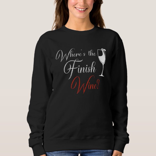 Camiseta Where's The Finish Wine Red White Wine (Frente)
