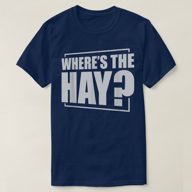 Camiseta Wheres The Hay Guinea Pig Guinea Lover  (Frente do Design)