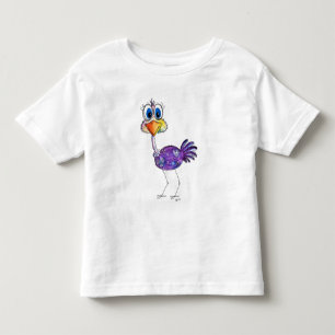 Camiseta Whimsic Happy Purple Ostrich