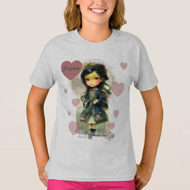 Camiseta Whimsic Kawaii Fairy Tale Girl (Frente)