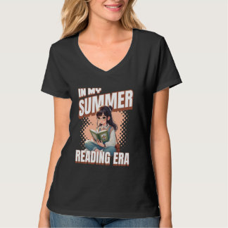 Camiseta Whimsical Anime Style Girl In My Summer Reading Er