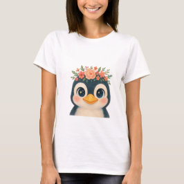 Camiseta Whimsical Bloom Penguin