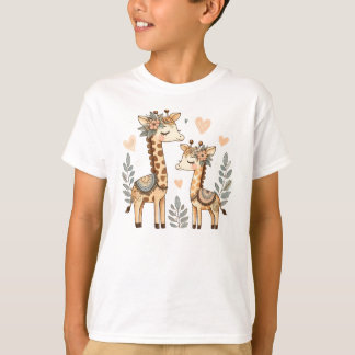 Camiseta Whimsical Boho Giraffe