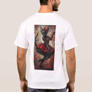 Camiseta Whimsical Cats Can-Can Dance A3
