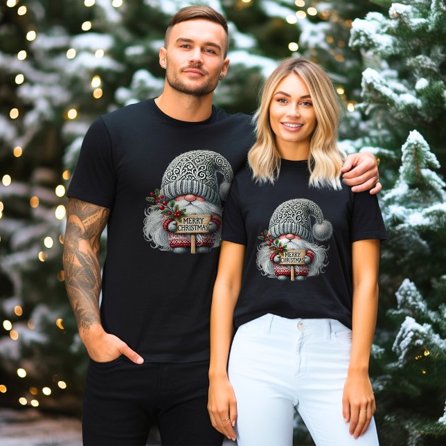 Camiseta 🎅 Whimsical Christmas Gnomo (Criador carregado)