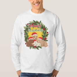 Camiseta Whimsical Christmas Sweater | Puppies