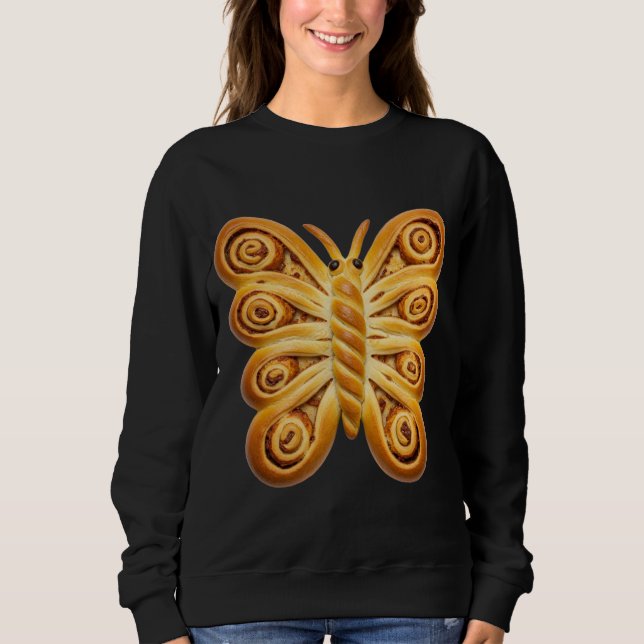 Camiseta Whimsical Danish Pastry Butterfly (Frente)