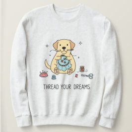 Camiseta Whimsical Dog and Crafting Hobby Lovers Apparel