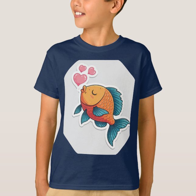 Camiseta Whimsical Fishy Love (Frente)