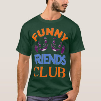 Camiseta Whimsical Friends Club Emblem vintage