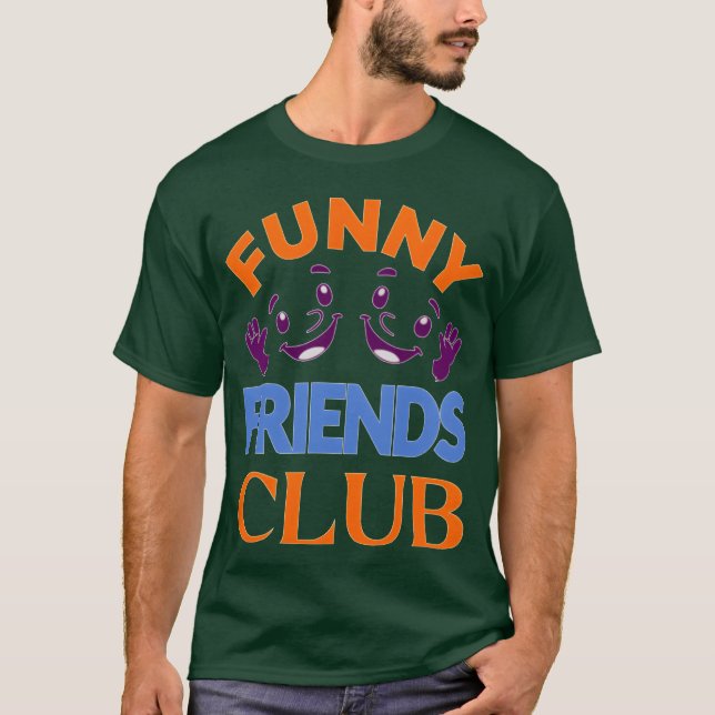 Camiseta Whimsical Friends Club Emblem vintage (Frente)