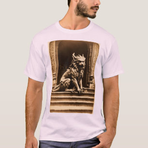 Camiseta "Whimsical Guardian: A Manticore Gargoyle no dia 1