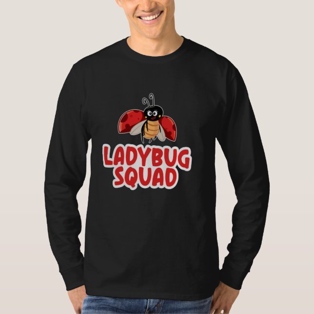 Camiseta Whimsical Ladybug Quad Kawaii Anime Bugs (Frente)