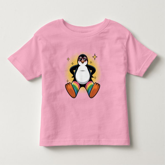 Camiseta Whimsical Penguin Caroon (Frente)