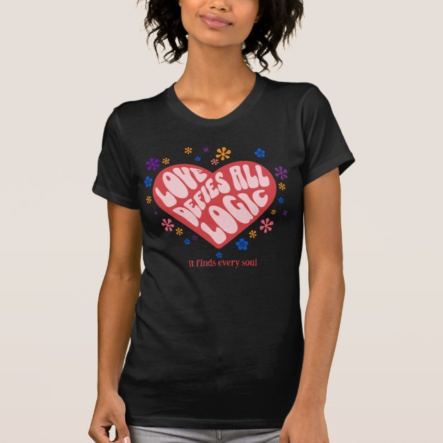 Camiseta Whimsical Retro Romance (Frente)