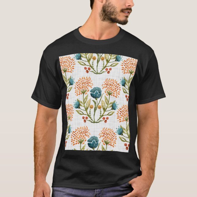 Camiseta Whimsical Terrestre: Motif Aquolor. (Frente)