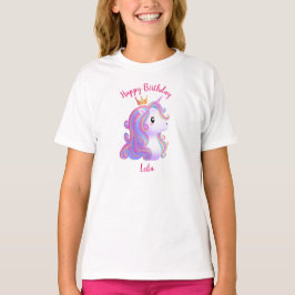 Camiseta Whimsical Unicorn Birthday