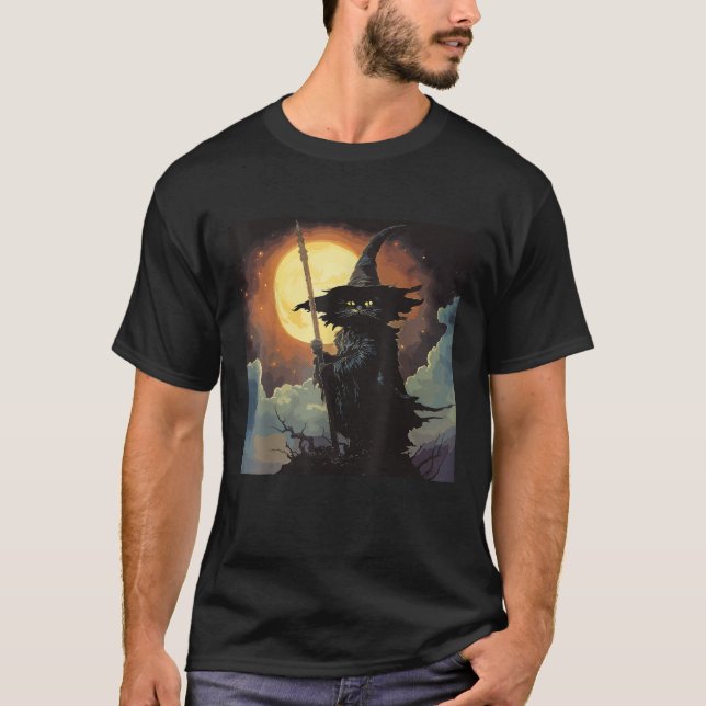 Camiseta Whimsigoth, Bruxa Negra do Halloween (Frente)