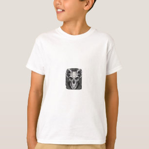 Camiseta Whimsigoth Skull Gótica Design Clássica