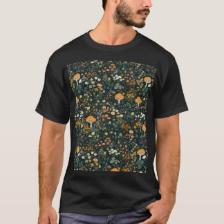 Camiseta Whimsyland Cartoonish Orange e White Floral Forte