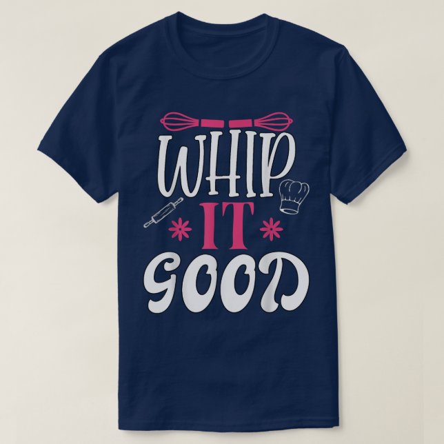 Camiseta Whip É Um Bom Chef De Corte Engraçado (Frente do Design)