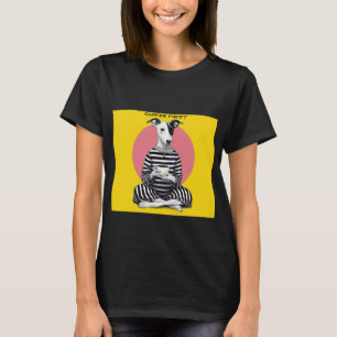 Camiseta Whippet Coffee Time – Cachorro Antigo Excêntrico