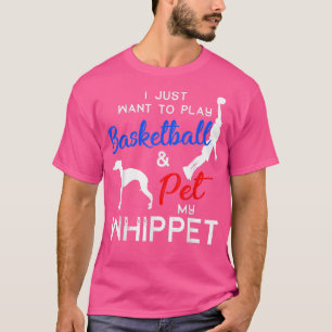 Camiseta Whippet Funny Basball Proprietário de Cachorro Lov