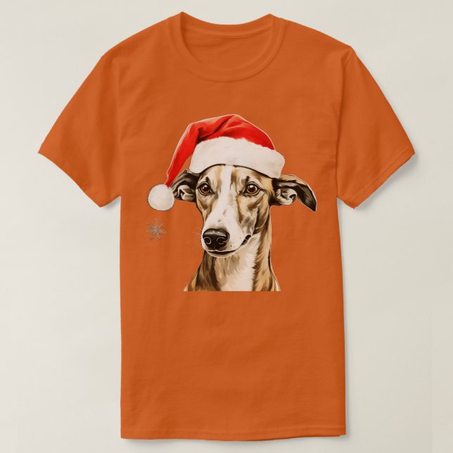 Camiseta Whippet Natal (Frente do Design)
