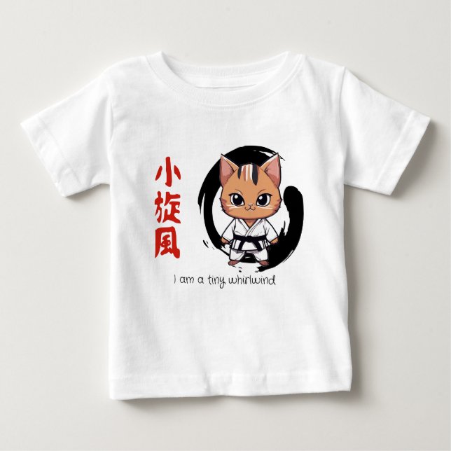 Camiseta Whirlwind Kitten: Um Companheiro Puro De Lunchbox (Frente)