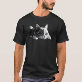Camiseta Whiskers and Wonder - Arte de Gato Bonita