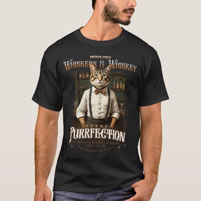 Camiseta Whiskers & Whiskey Mixologist (Frente)