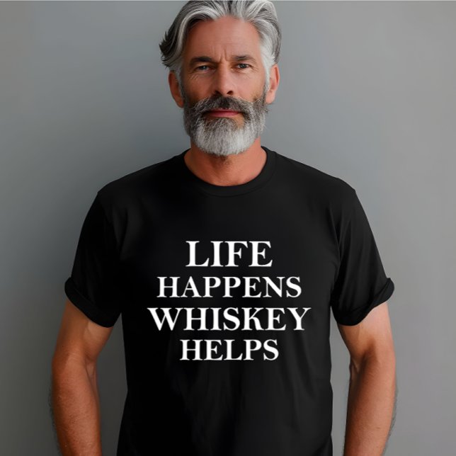 Camiseta Whiskey ajuda a falar álcool engraçado (Criador carregado)
