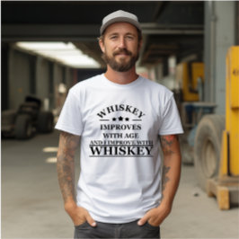 Camiseta Whiskey cita bebidas alcoólicas engraçadas dizendo