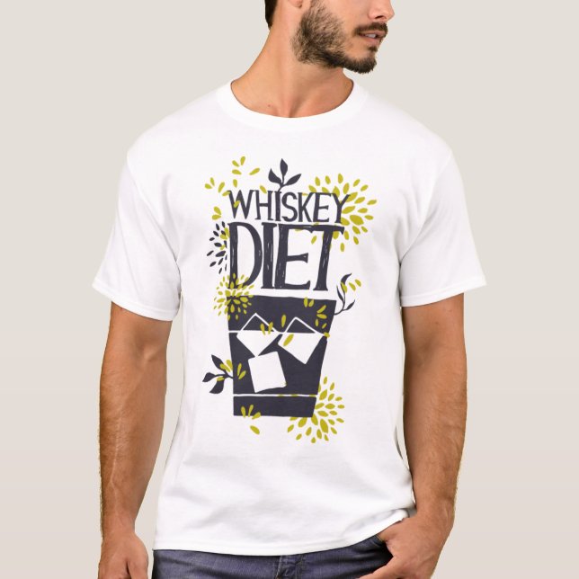 Camiseta Whiskey Diet Alcohol Lover Funny Humor (Frente)