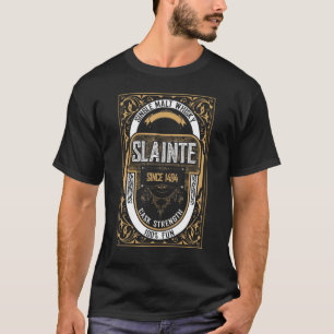 Camiseta Whiskey Dizendo Slainte Solteiro Malt Escócia Por 