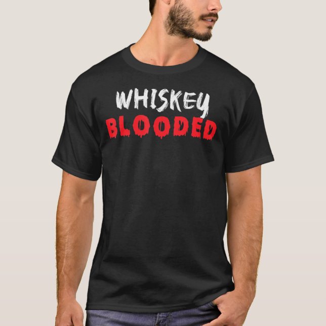 Camiseta Whiskey do bebendo Incorporado (Frente)