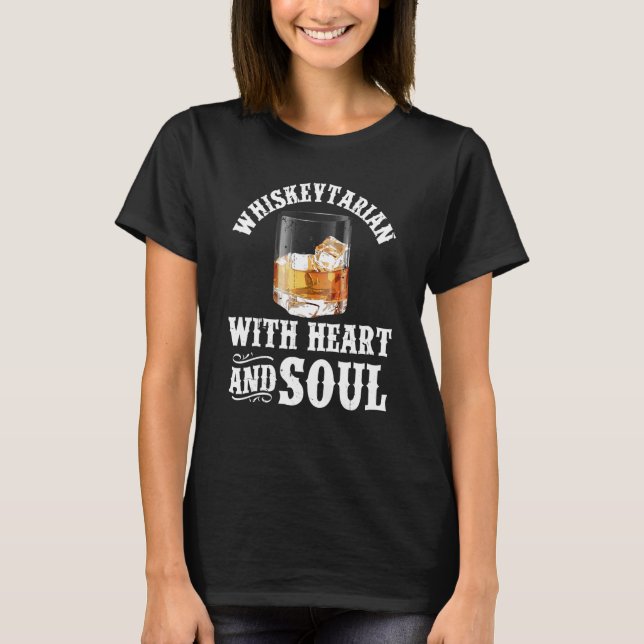 Camiseta Whiskey Drinker Bourbon Whiskeytarians com Whisky (Frente)