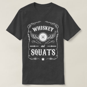 Camiseta Whiskey e Squats - Motivação "Levantamento de Peso