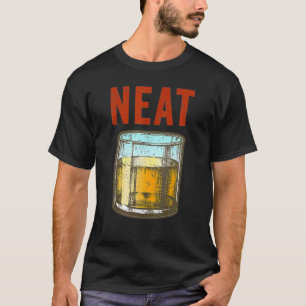 Camiseta Whiskey Neat Divertido Velho Scotch Moçado E Bourb