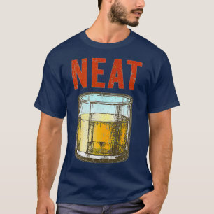 Camiseta Whiskey Neat Old Fashiked Scotch And Bourbon